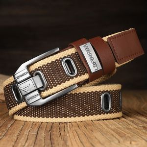 Cravatte Tattico militare Cintura di tela da caccia Unisex Tendenza moda Jeans Accessori Uomini d'affari Designer di lusso Nylon Youth 230721