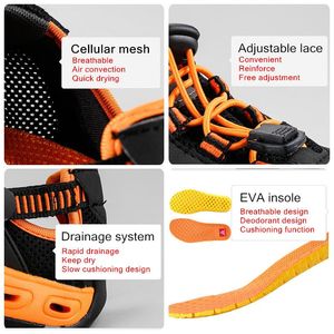 Boots New Arrival Outdoor Hiking Shoes Sapatilhas Mulher Trekking Men Randonnee Scarpe Uomo Women Wading Upstream Breathable Mesh