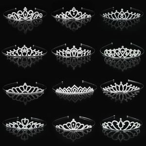 Dziewczęce Kawałki Głowa Crystal Crown Rhinestone Hair Fair Party Akcesoria Księżniczka Księżniczka