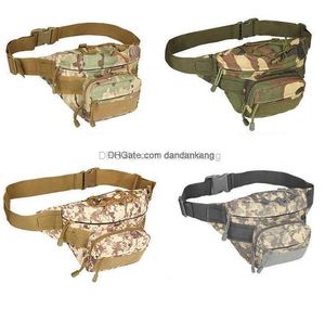 Oudoor cycling waist bag camouflage oxford cloth tactical army waistbag portable outdoor climbing running molle sports bags gym fitness phone storage pouch packs