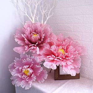 Kissen künstliche große Pfingstrosen Hochzeit Blumen Wandstrapentür Dekoration Einkaufszentrum Fenster Ausstellung