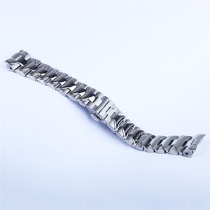 24MM Watch Band For PANERAI LUMINOR Bracelet Heavy 316L Stainless Steel Watch Band Replacement Strap Silver Double Push Clasp 2978