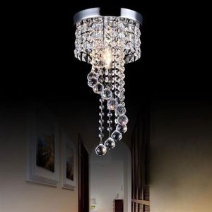 Modern LED Crystal Chandeliers Light Living Room Aisle Lighting Fixtures Bedroom Kictchen Ceiling Luminaire RW120297F