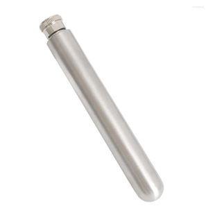 Kalça Şişeler 1.5oz 45ml Flask Taşınabilir Açık Paslanmaz Çelik Şarap Dahası Yuvarlak Tüp Cep Viski Şişesi