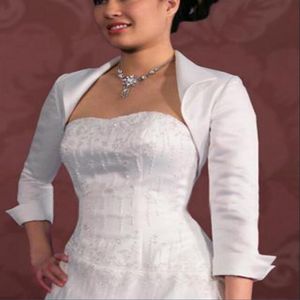 3/4 maniche in taffettà da sposa bolero da sposa giacche a maniche lunghe giacche per la madre delle spose mantella avvolge accessorio da sposa228b