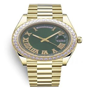 Orologio meccanico completamente automatico da uomo con processo di inserimento di diamanti Vetro zaffiro da 41 mm di diametro impermeabile preferito da hi2562