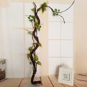 Decorative Flowers Beautiful Artificial Trees Long Soft Plastic Dried Tree Branch Plant Wedding Home House Decor Simulation Spiral Vine
