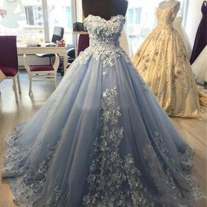 exquiste Blue Quinceanera Dresses Ball Dress Dress Plust Plus Size 2021 Seded Lace Sweet 15 16 Year Brithday Party Downs2825