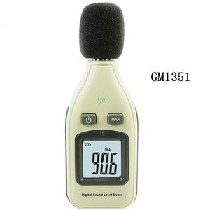 Gürültü Ölçerleri Marka LCD 30-130db Dijital Ses Seviyesi Taşınabilir Mini Gürültü Ses Frekans Test Cihazı Decibels Perakende Paketi GM1351 230721