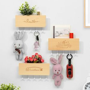 Ganci Rails Portachiavi con incisione vintage Accessori per la casa Appendiabiti da parete Organizzazione Scatola di immagazzinaggio Scaffali Room Organizer Decor 230721