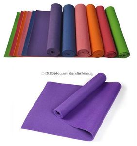 Gym Fitness Anti Slip Pvc Yoga Mats Çevre Dostu Kumaş Özel Logo Katlanabilir 3mm Pilates Egzersiz Mat Açık Kamp Ev Oyun Pedleri Yastık Toptan