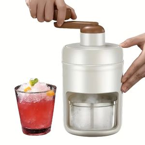 1Pc Manual Household Small Ice Shaver Ice Crusher Machine For Making Ice Sand Without Electricity For Booths And Stalls