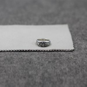 Mode-925 sterling zilveren ringen trend persoonlijkheid sieraden punk stijl man en vrouw Liefhebbers cadeau hiphop kruis Zwaard luxe design192O