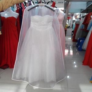 New All White No Logo Cheapest Wedding Dress Gown Bag Garment Cover Travel Storage Dust Covers Bridal Accessories For Bride S2550