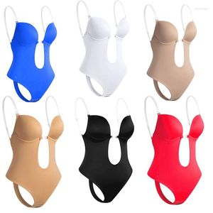 Kadın şekillendiricileri Avrupa ve Amerikan shapewear görünmez sütyen iç çamaşırı güzel vücut sırtsız düğün elbisesi kadınlar