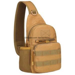 borse a tracolla singole per ciclismo all'aperto Tactical molle Assault Pack Zaino impermeabile borsa a tracolla escursionismo campeggio pesca messaggeri tasca portabottiglie