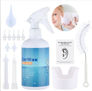 500ml Bottle Ear Wax Cleaning Bottle Rinse Ear Wax Ear Balls Ear Wash Magic Kit Adult Children Ear Care Rinse Bottle Cleaning Kit Tools