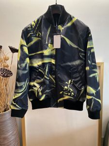 Highend Brand Designer Jackets Stylish Printed Materials Handsome Baseball Collar Jacket US Size Luxury Mens Jacket