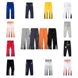 Designer Mens Jeans Calças Galerias Sweat Depts Calças Salpicadas Carta Imprimir Homens Mulheres Casal Solto Versátil Calças Casuais Retas