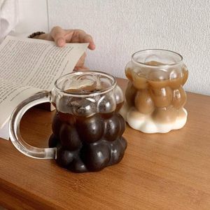 Бокалы для вина пузырьковые чайные чашки кофейня для водных эспрессо чашек милые кружки виски для пив