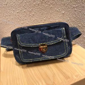 Claassic Vintage Jeans Weist Bag unsex all Match Women Fashion Zipper Flap Denim Patchwork Purse Zippy Flore Pocket WOC CAM235P