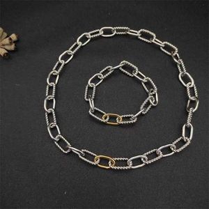 Cadeias Dy Bracelet Charme Designer Bracelets Colar para Doops Luxury Jewelry Gold Women Women Women Sliver Madison Box Chain Men