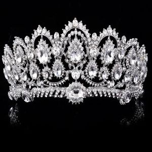 Luksusowy blask konkurs koronki norcestony ślubne korony ślubne mostka biżuteria tiars