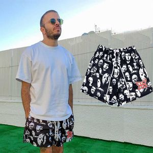 Designer de roupas casuais de moda curta Ryoko Rain personagens do filme Aop masculino e feminino shorts casuais americanos correndo secagem rápida esportes respirável calças de basquete