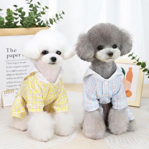 Dog Apparel Clothes Spring Summer Four Legs Coat Bichon Yorkshire Home Clothing With Strawberry Pattern Small Dogs Costume