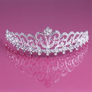 strass tiara da sposa capelli fascinators cappelli gioielli strass tiara orecchino a buon mercato ragazze intere accessori da ballo di sera HT1297S