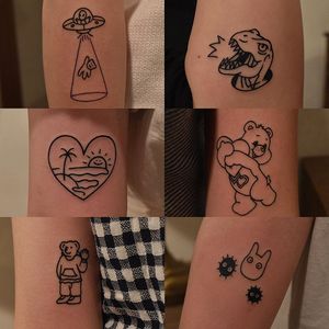 30 Folhas Cute Litter Bear Tattoo Temporary Kid Adult Face Tattoos Face Body Arm Art Water Tatoo Stickers For Men Women