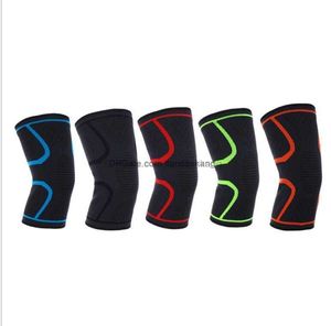 Outdoor bike cycling leg sleeve breathable summer compression knee brace knee joint proection pads knitted fitness sports protective gear