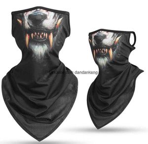 Triangolo Balaclava sciarpe magiche Ghetta per il collo Testa Protezione per il viso Tubo Bandana Sciarpa Copertura per la bocca all'aperto Avvolgere Anti-UV Anti-polvere bandane turbante Per ciclismo Biker