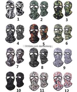 Outdoor Sport Bicycle Cycling Masks Motorcycle Balaclava Hat Helmet liner Caps Ski Mask CS windproof dust head sets Camouflage airsoft cap
