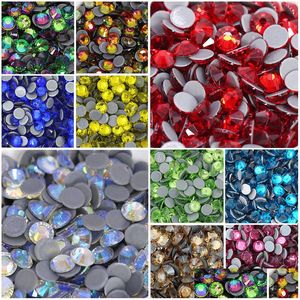 Strasssteine 4 mm Qualität Strass Fix für Kleidung Schmuck Flatback Gems Eisen auf Glitzer Glas Stein Nail Art Drop Lieferung Dhpks