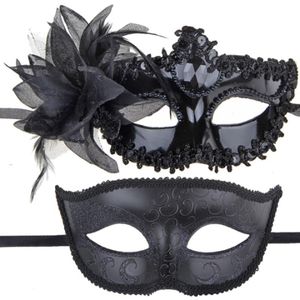 Masquerade Maske Yarım Yüz Erkek ve Kadın Çift Maske Venedik Masquerade Maske Karnaval Çift Takım Cosplay Maskara