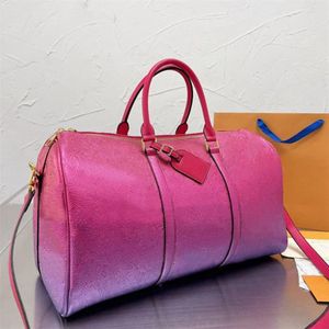 Качественная мужская модная сумка Duffle Bag Pink Gradie Travel Bags Mens Gange Gange Gulgage Gentleman Business Totes с похвалой ремня на плече и 218E