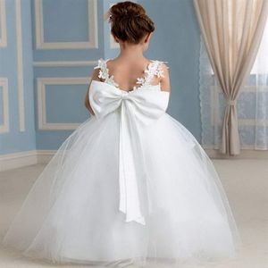 Wedding Party Flower Girl Dresses Floor Girls Pageant Dresses First Communion Dresses Wedding Party Dress256Q