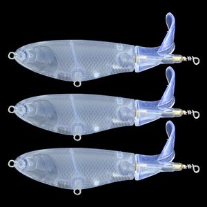 Isca de pesca Minnow em branco 5 pçs lote 10cm 14 8g Corpos de isca minnow rotativa sem pintura Plástico claro DIY Isca dura artificial 22230