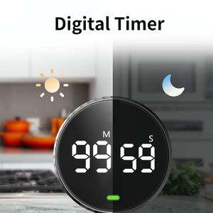 Kök Timers Smart Digital Timer Magnetic Suge Led Manual Countdown Alarm Clock Mechanical Cooking Shower Study Stoppwatch 230721