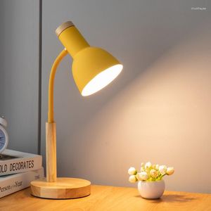 Bordslampor Ögonskydd LED LÄSDESKRIFTLIGHTER Hem Dormitory Study Bedroom Bedside Justerable Lamp Plug-In Dimble