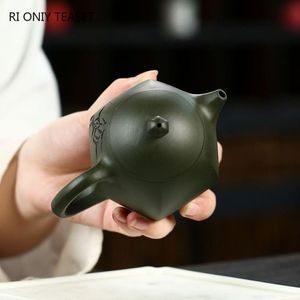 アクセサリー230ml伝統的なZishaフィルターティーケトルクラシックYixing Purple Clay Tea Pot Raw Ore Green Mud Dragon Egg Teapot Tea Sets