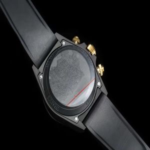 Luxury Watch 683 vs Herrkolfiber roterande ring 42 mm gummiband med automatisk rörelse Sapphire Scratch Proof Mirror 278w