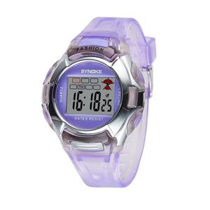Casual Digital Sport Kinder Uhren Elektronische PU Kunststoff Band Wasserdichte Armbanduhr Für Kinder Weihnachten Geschenke 99329284S