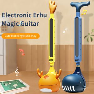 Nieuwigheid Games Otamatone Japanse Elektronische Muziekinstrument Voor Kinderen Tomatone Synthesizer Elektrisch Kikkervisje Kawaii Kid Kalimba Piano Speelgoed 230721