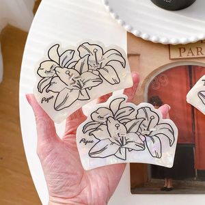 Korean New Acetic Acid Board Carving Painting Paint Retro Flower Hair Claw Fashion Rhinestone Ponytail Clip Horsetail Hair Clip