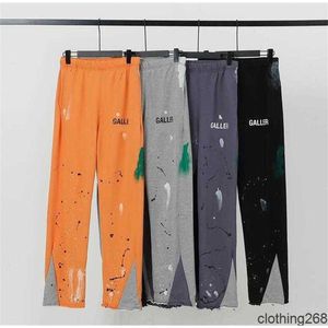 Designer Mens Pants Gallery Depts Depts Multi Panel Fleared Women Sport Lose High Street Sweatpants Vintage Trousers Hip Hop