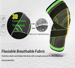 安全スポーツ膝保護パッドレッグサポートパッドバスケットボールテニスサイクリングの膝のブレースプロテクタ