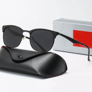 Men clássico marca retro mulheres óculos de sol 2023 proibições Eyewear 3538 bandas designers de moldura de metal Ray Sun Glasses Woman With Box Glass Lentes