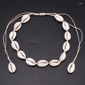 Halsband Halskette Frauen Schmuck Sommer Strand Shell Böhmischen Seil Kauri Perlen Halsketten Handgemachte Kragen Weibliche